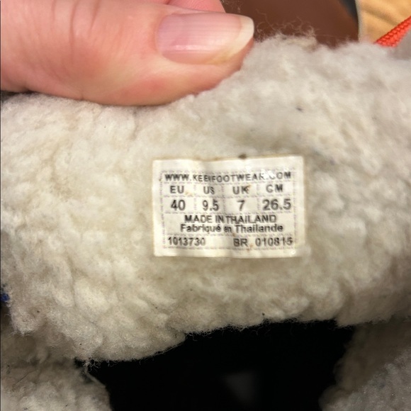 Keen Brown and Blue Winter Cottagecore Boots with Red Laces 9.5 - Picture 5 of 9